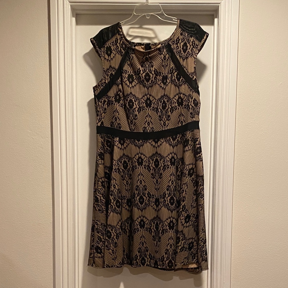 Trixxi Black and Tan Dress